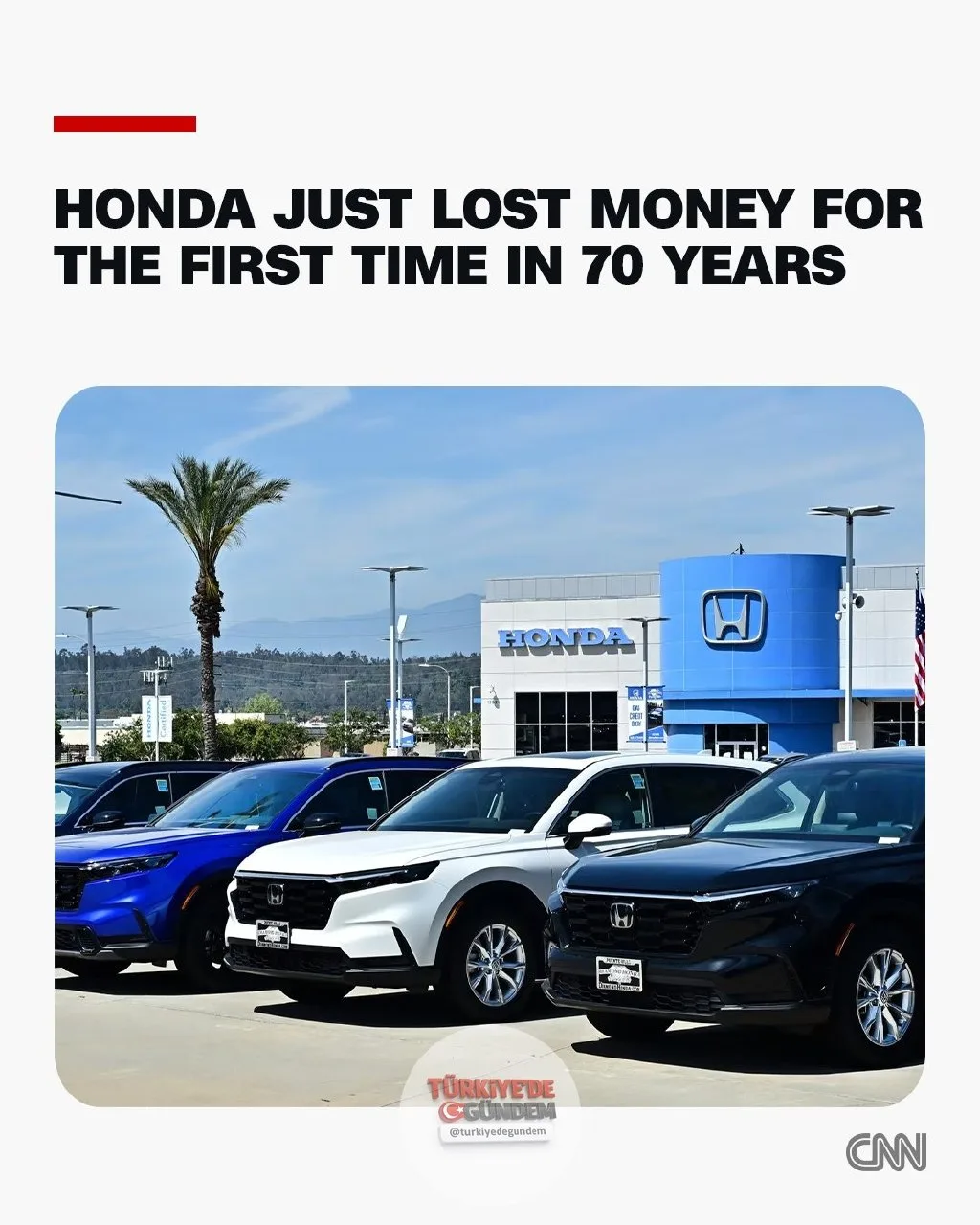 Otomotiv sektörünün elektrikli araç planlarından büyük ölçüde geri adım atması bir kurban daha verdi: 1955'ten bu yana ilk yıllık zararını açıklayan Honda.