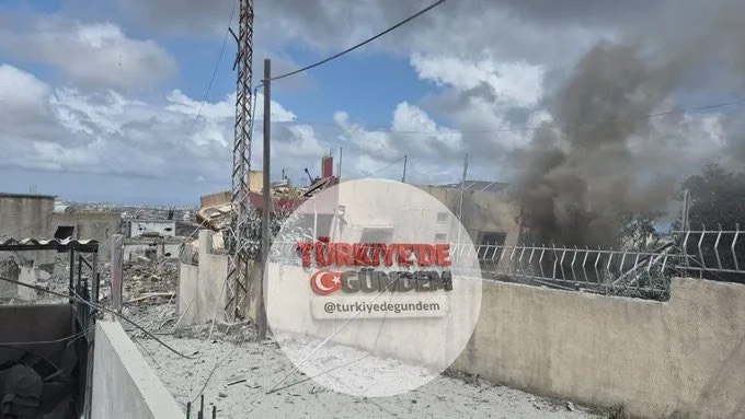 İsrail savaş uçakları, Lübnan'ın güneyindeki birçok kasaba ve köylerini bombaladı