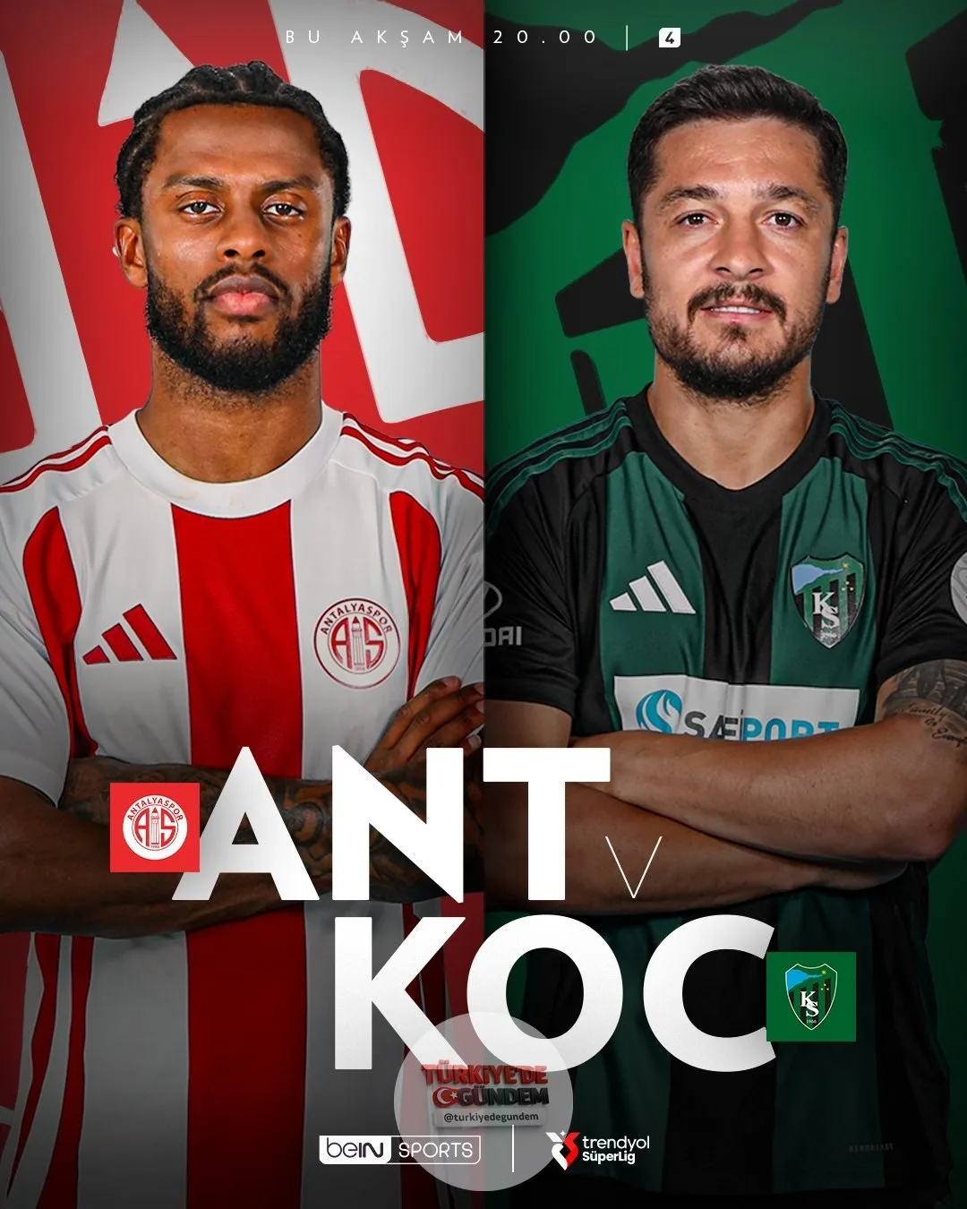 Ligde kalmak için sahaya çıkacak olan Antalyaspor, sekiz maçtır galibiyet alamayan Kocaelispor deplasmanında! Hesap com Antalyaspor x Kocaelispor | Corendon Airlines Park 20.00 4 Yalçın Çetin