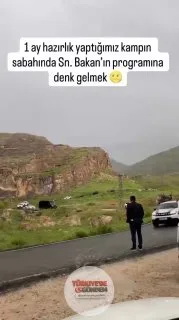 Doğada kamp yapan vatandaş, karşılaştığı manzarayı paylaştı