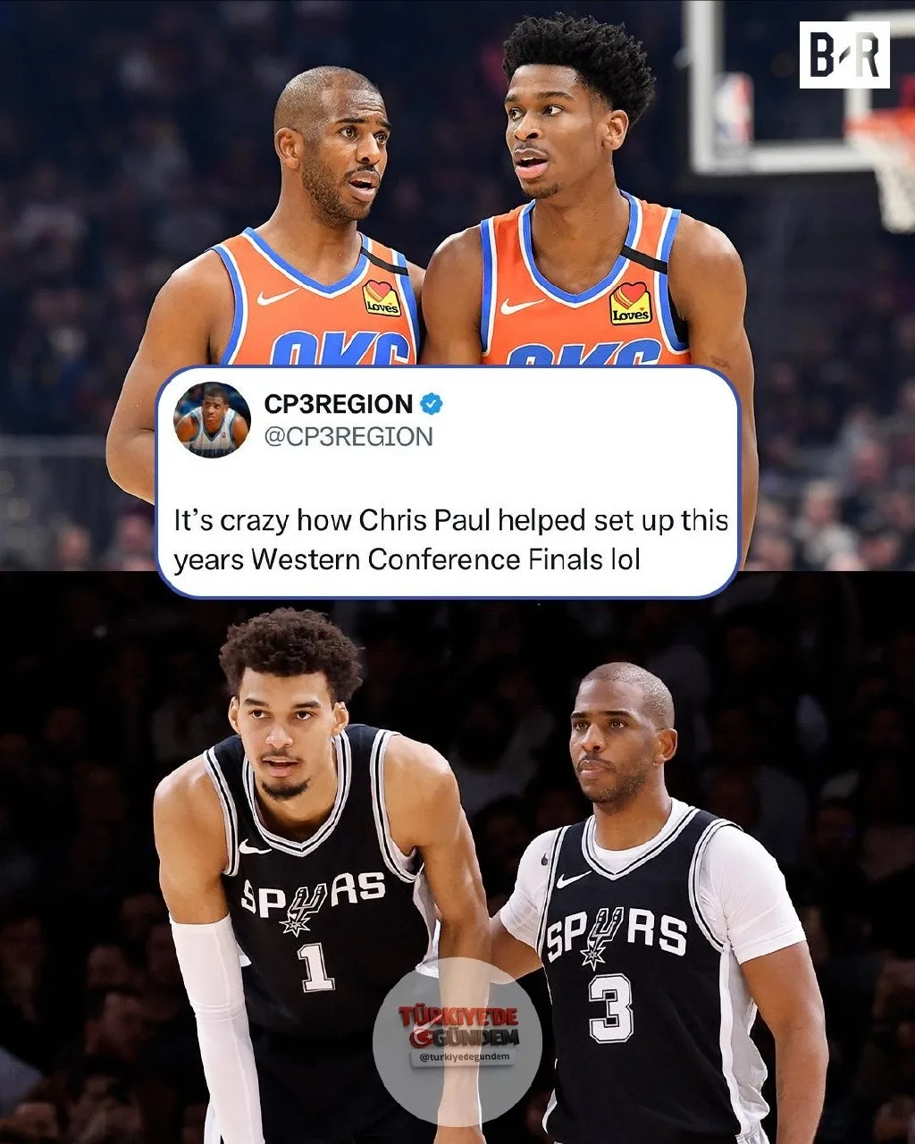 Chris Paul, kariyeri boyunca hem Shai hem de Wemby için gerçek bir akıl hocası oldu. Şimdi ise iki öğrencisinin Batı Konferansı Finalleri'nde karşı karşıya gelmesini izleyecek.