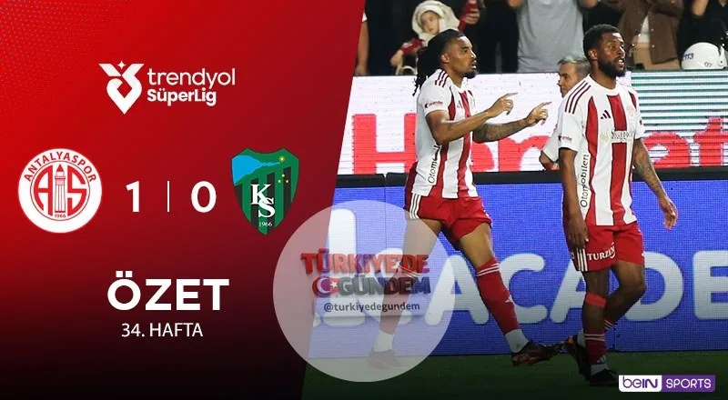 ÖZET BURADA Hesap com Antalyaspor evinde Kocaelispor'u 1-0 mağlup etti! İzlemek için: