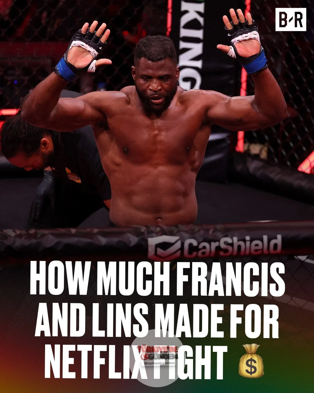Francis, ana etkinliğin gelirinin yarısından fazlasını kazandı. Tam ödeme listesi: 817-how-much-money-ronda-rousey-gina-carano-francis-ngannou-nate-diaz-perry-made-netflix-card