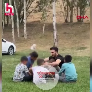 Şehit polis memuru Emrah Koç'un çocuklarla oyun oynadığı anlar ortaya çıktı