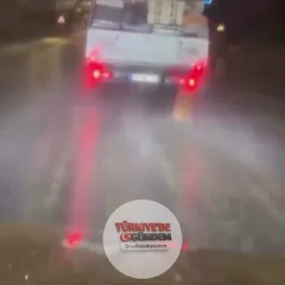 Samsun'da bir aracın arkasına bağlı köpek görüntülendi