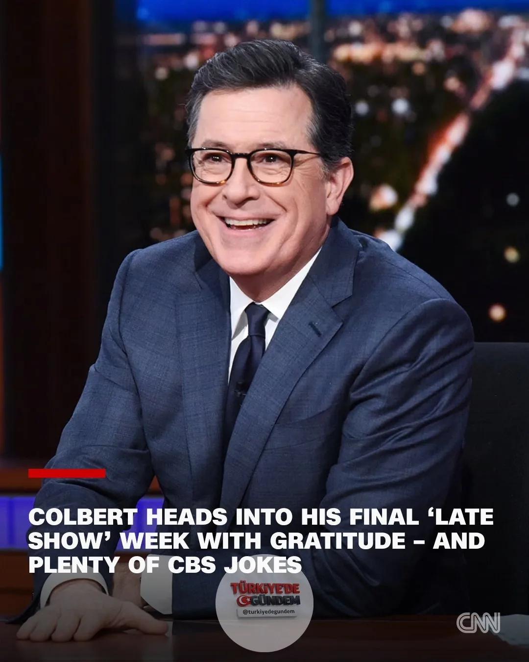 CBS, ikonik gece şovu serisini sonlandırırken Colbert bu hafta "The Late Show"a veda ediyor.