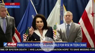 ABD D.C. Başsavcısı Jeanine Pirro: "Sizin peşinizdeydik ve şimdi de ebeveynlerinizin peşindeyiz... Eğer bir küçüğün suça sürüklenmesine katkıda bulunmaktan kaynaklanan suçlar varsa, altı aya kadar hapis cezasıyla karşı karşıya kalırsınız." OAN'i bugü