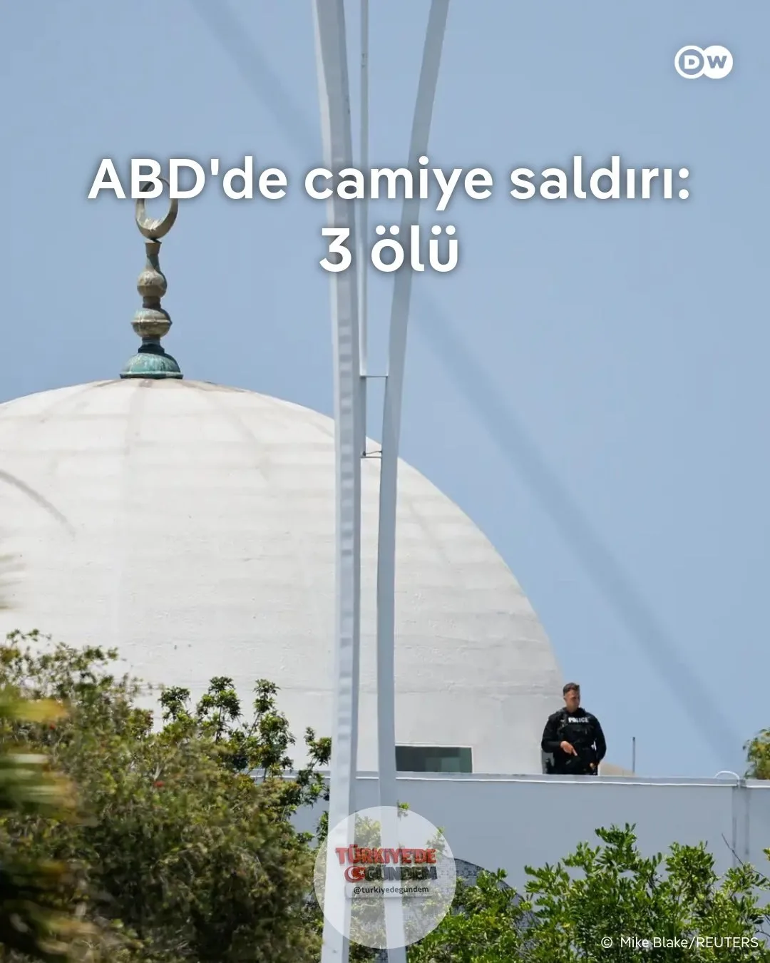 ABD'nin Kaliforniya eyaletine bağlı San Diego kentindeki İslam Merkezi'nde düzenlenen silahlı saldırıda 3 kişi hayatını kaybetti Polis, olayın bir nefret suçu ihtimali kapsamında soruşturulduğunu açıkladı