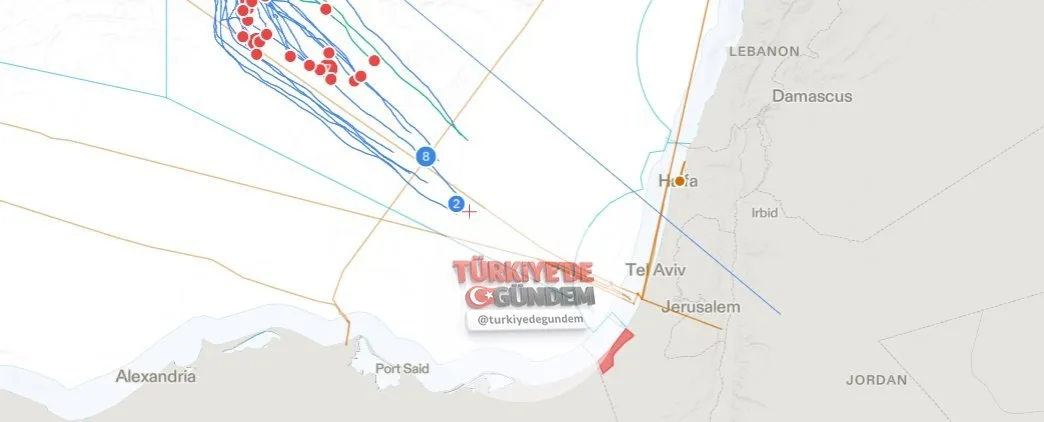 Küresel Sumud Filosu'ndan 10 gemi ablukayı kırmak üzere Gazze'ye doğru yoluna devam ediyor. Filonun en önünde yer alan Akka teknesinin Gazze'ye varmasına yaklaşık 90 km kaldı