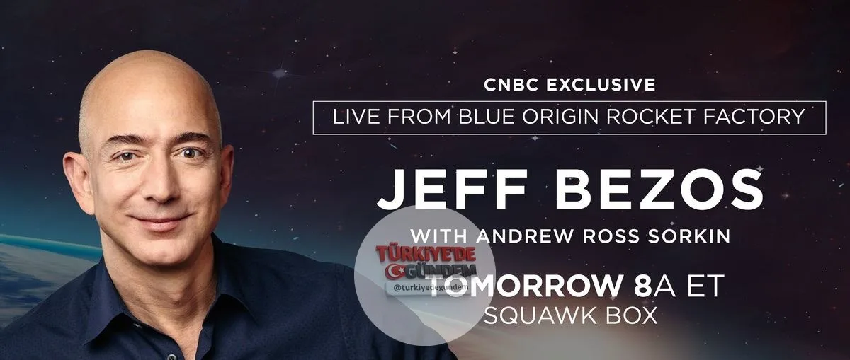 YARIN: Jeff Bezos, özel bir röportaj için Blue Origin roket fabrikasında CNBC'den Andrew Ross Sorkin'in konuğu oluyor. Röportajı çarşamba günü saat 08.00'de (ET) "Squawk Box" programında izleyebilirsiniz.