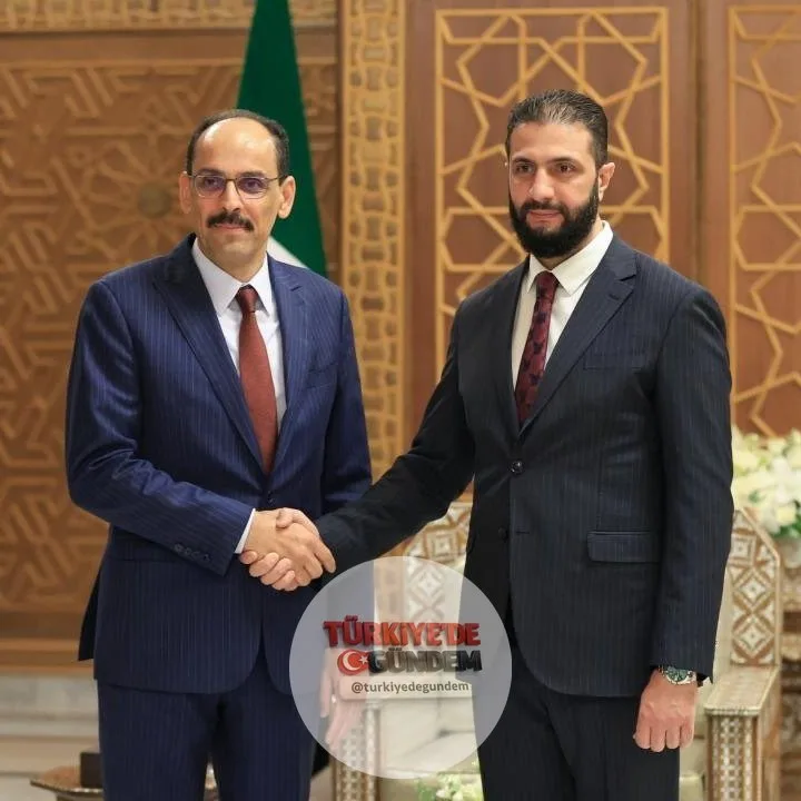 MİT Başkanı İbrahim Kalın, Suriye Devlet Başkanı Şara ile Şam’da bir araya geldi