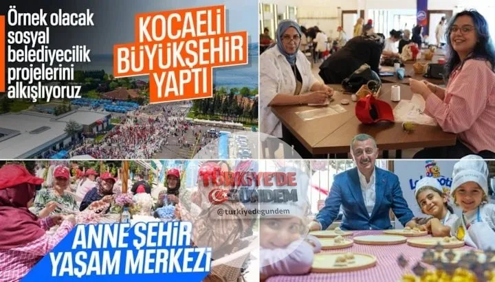 Kocaeli Büyükşehir Belediye Başkanı Tahir Büyükakın öncülüğünde hizmete açılan Anne Şehir Yaşam Merkezi, sadece bir yaşam alanı değil; kadınların, çocukların ve ailelerin aynı çatı altında nefes alabildiği ve aktif bir şekilde vakit geçirebildiği yen