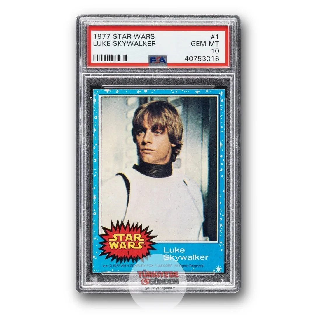 1977 yılına ait bir sakız paketinden çıkan Star Wars kartı, açık artırmada 687 bin 500 dolara satıldı.