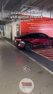 İstanbul Havalimanı'na aracını bir haftalığına park eden bir vatandaş, ödediği ücreti paylaştı.