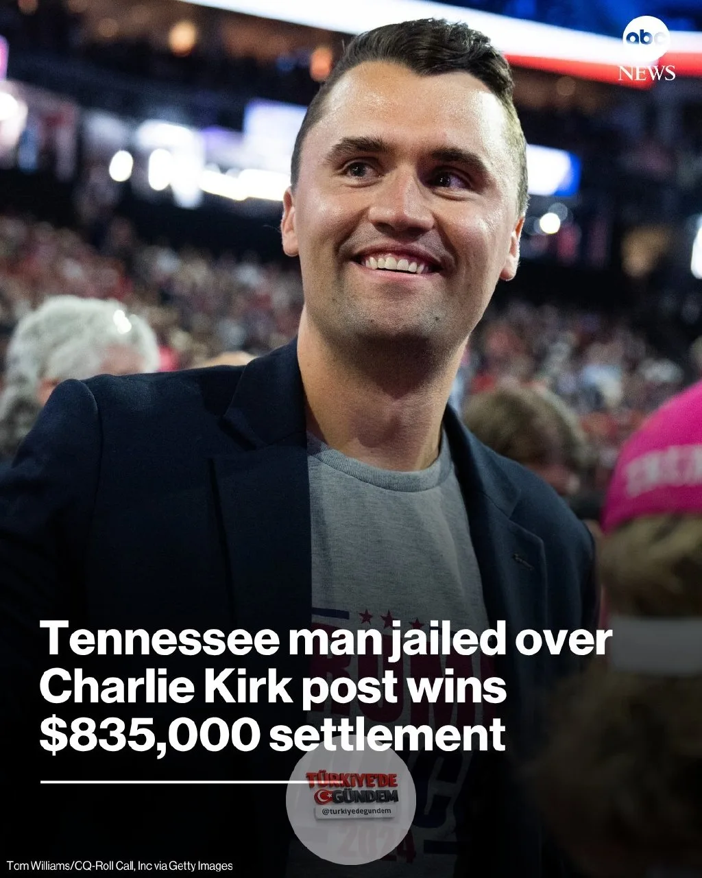 Tennessee yetkilileri, Charlie Kirk'e yönelik suikast girişimiyle ilgili yaptığı bir Facebook paylaşımı nedeniyle bir aydan fazla hapis yatan bir adamın açtığı davayı 835 bin dolar ödeyerek uzlaşmayla sonuçlandıracak. Devamını oku: