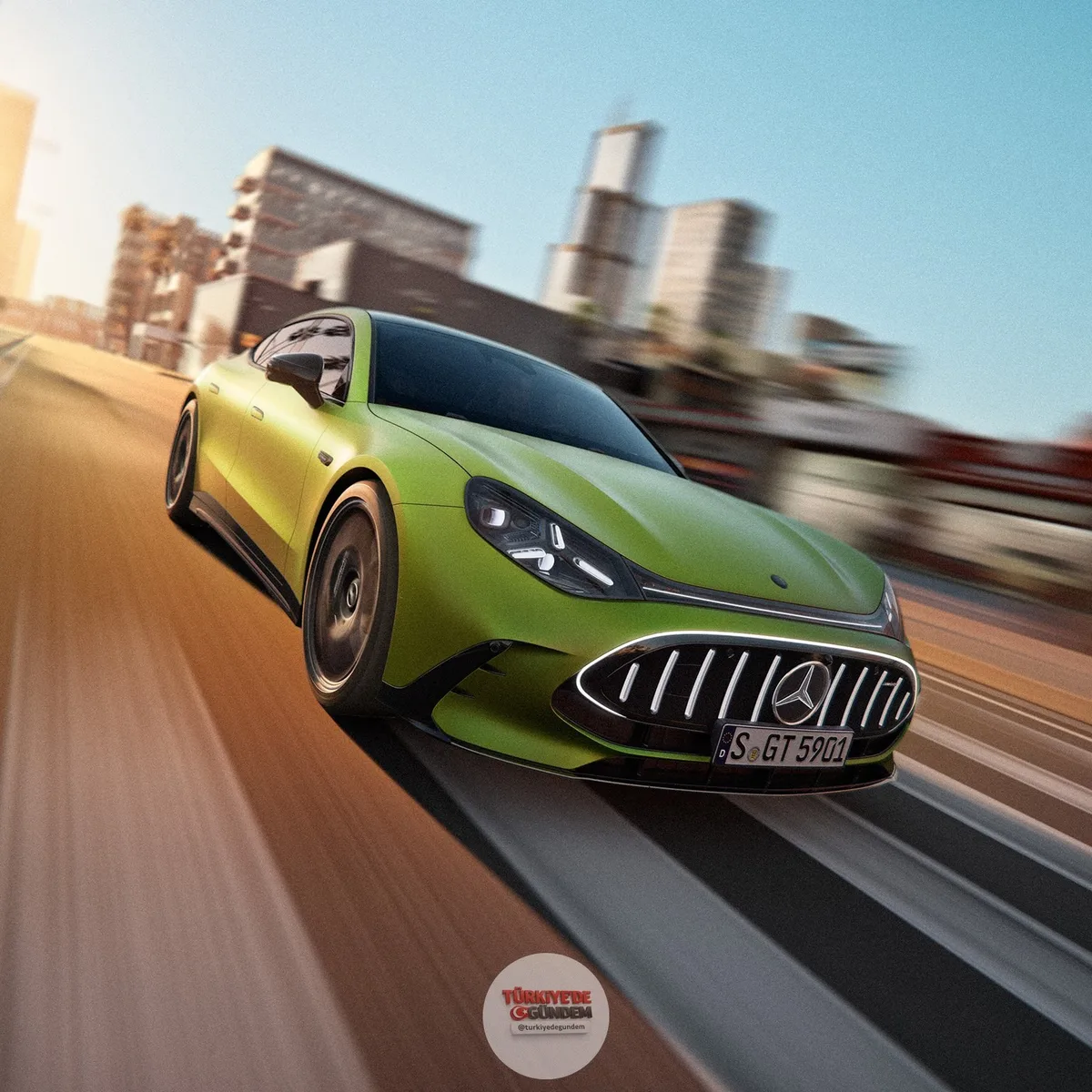 1165 beygir gücündeki tamamen elektrikli Mercedes-AMG GT tanıtıldı.