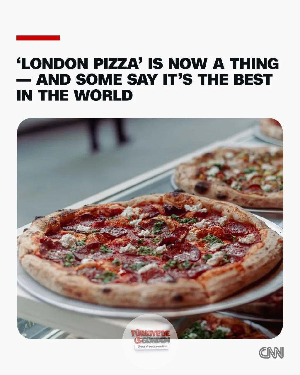 Londra pizzası; Napoliten, Roma, Sicilya, Chicago, New York ve New Haven gibi destinasyonla özdeşleşmiş klasiklerin arasına henüz giremedi. Ancak bu alanda faaliyet gösterenler, tanımlanması zor olsa da Londra pizzasının da bu listede yer alması gere