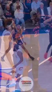 Kalbiniz küt küt atıyor, millet... Neredeyse göğsünüzden fırlayacak. Mitchell Robinson, maç sırasında Jarrett Allen'ın nabzını kontrol etti.