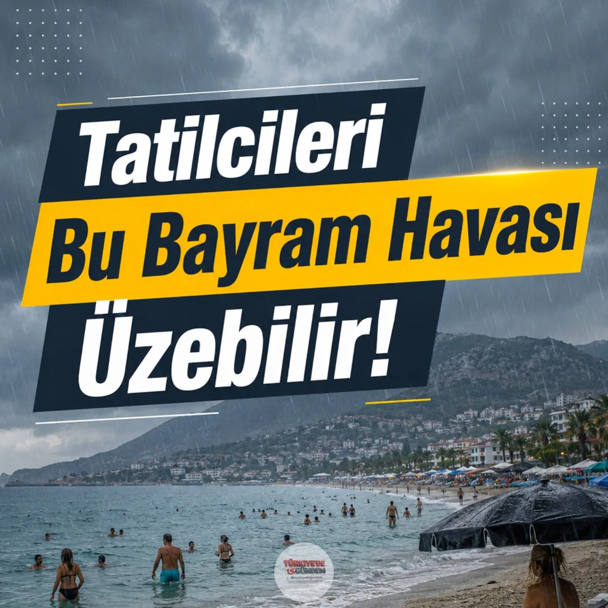Son tahminlere göre; Kalkan, Kaş, Kemer, Alanya, Demre, Fethiye, Marmaris, Datça, Girne, Lefkoşa, Gazimağusa ve Güzelyurt gibi tatil merkezlerinde bayram süresince yağış bekleniyor.