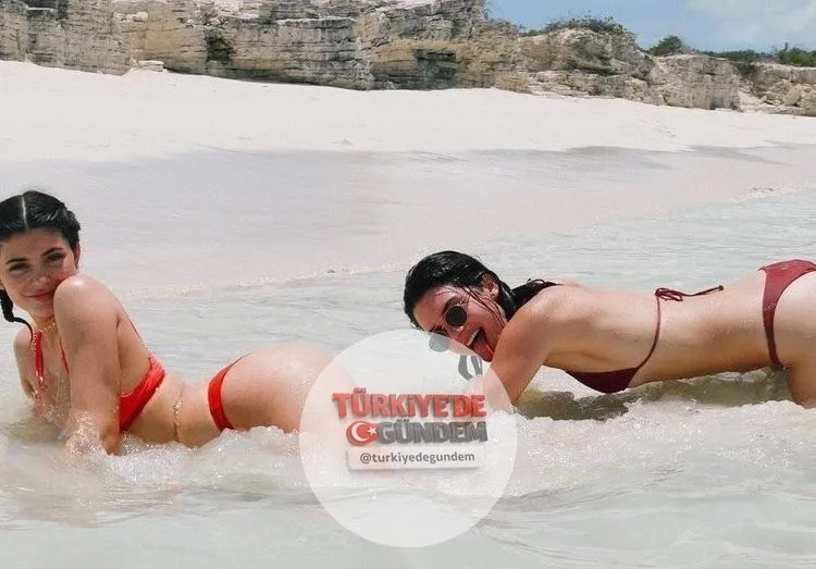 Kendall ve Kylie Jenner, plajda birlikte görüntülendi