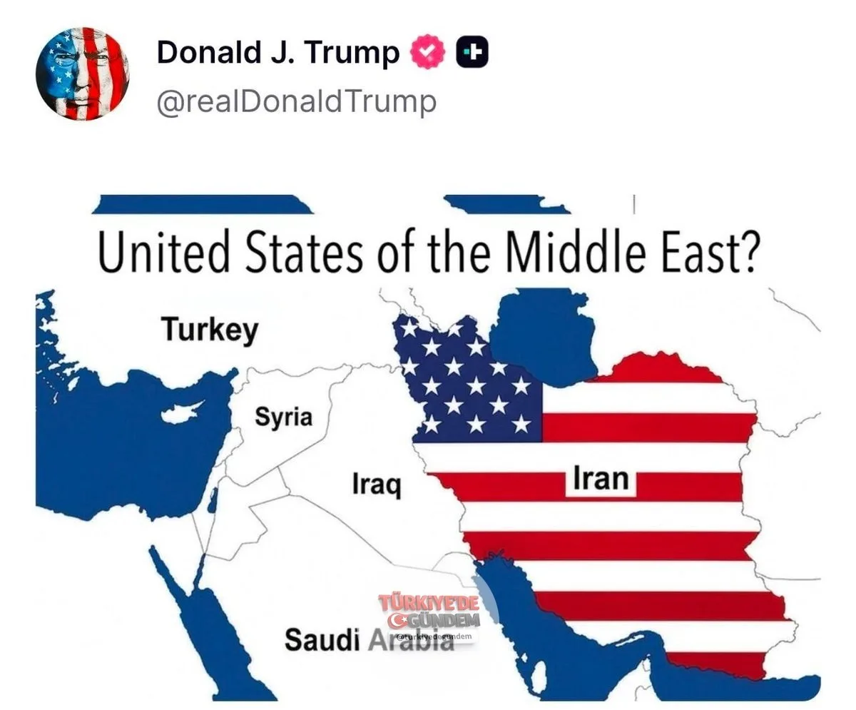 Trump'ın yaptığı paylaşım: "Orta Doğu Birleşik Devletleri?"