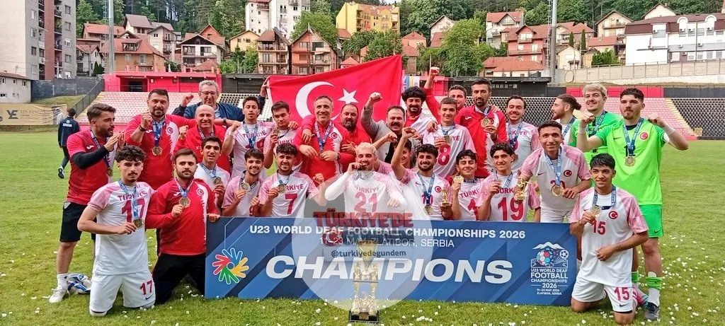 Türkiye U23 İşitme Engelliler Futbol Takımı, dünya şampiyonu oldu