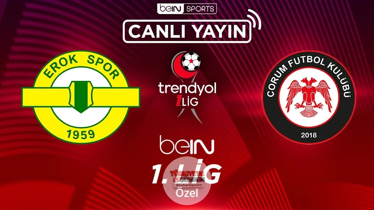 Esenler Erokspor x Arca Çorum FK Turgay Keskin’in sunumu, İsmet Taşdemir ve Tunç Kayacı’nın yorumlarıyla beIN 1. LİG Özel canlı yayını, ve beIN SPORTS Türkiye YouTube kanalında devam ediyor! Yayını izlemek için: BY