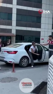 Uyuşturucu soruşturması kapsamında gözaltına alınan Serenay Sarıkaya, sağlık kontrolü için hastaneye getirildi