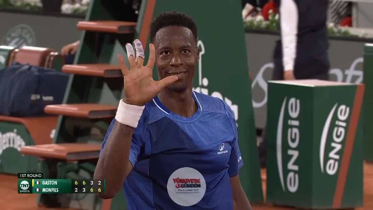 GAËL MONFILS MAÇI 5. SETE TAŞIDI