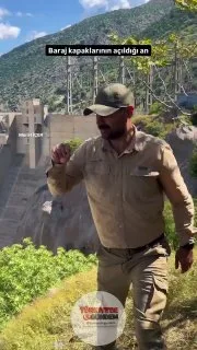 Karakaya Barajı kapaklarının açıldığı o an