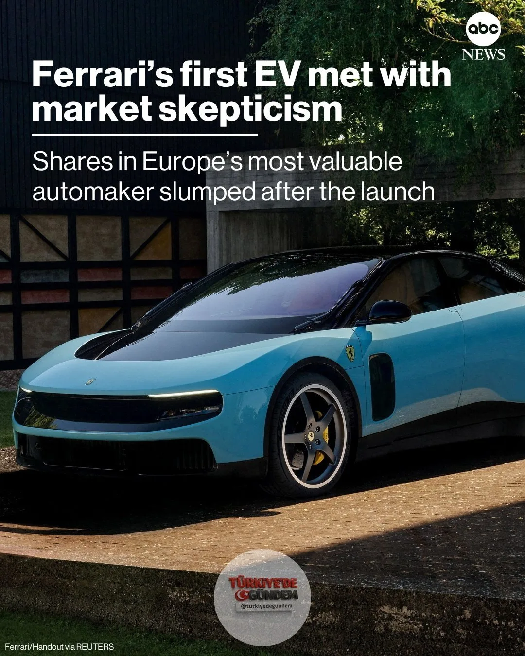 Ferrari, Salı günü ünlü Apple tasarım gurusu Jony Ive'ın katkılarıyla geliştirilen ilk tamamen elektrikli otomobili Luce'u tanıttı. Ancak aracın piyasaya sürülmesi, piyasalar ve otomotiv eleştirmenleri tarafından şüpheyle karşılandı. Devamını oku: