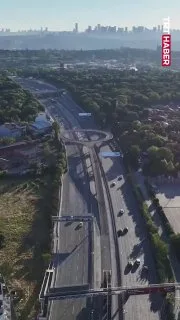 İstanbul trafiği havadan görüntülendi. Trafik yoğunluk oranı: %5