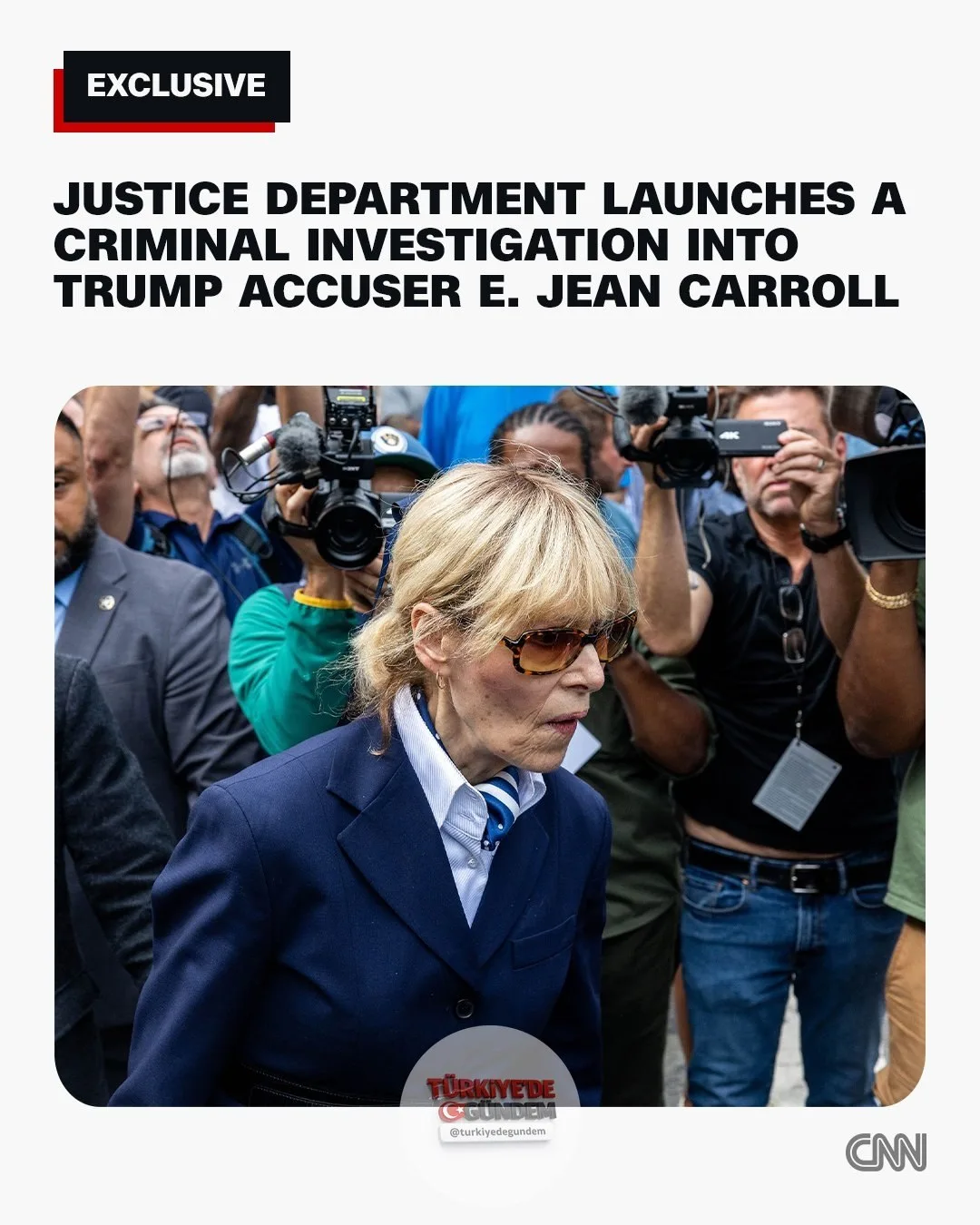 Kaynaklara göre Adalet Bakanlığı, Trump'ı cinsel saldırıyla suçlayan E. Jean Carroll hakkında cezai soruşturma başlattı.