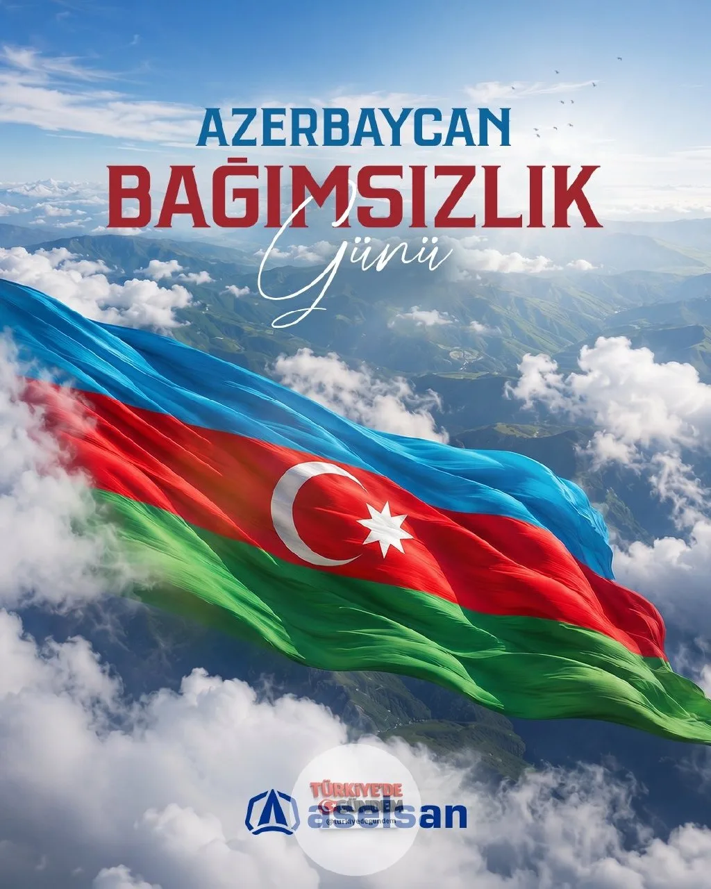 Kardeş Azerbaycan'ın Bağımsızlık Günü kutlu olsun. "Tek millet, iki devlet" anlayışıyla geleceğe doğru koşmaya devam edeceğiz.