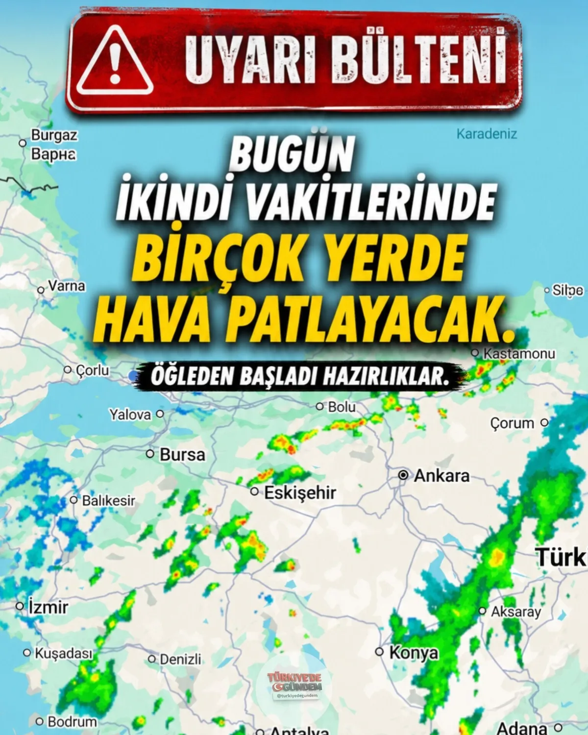 Öğleden sonra için kırk hazırlık yapıldı.