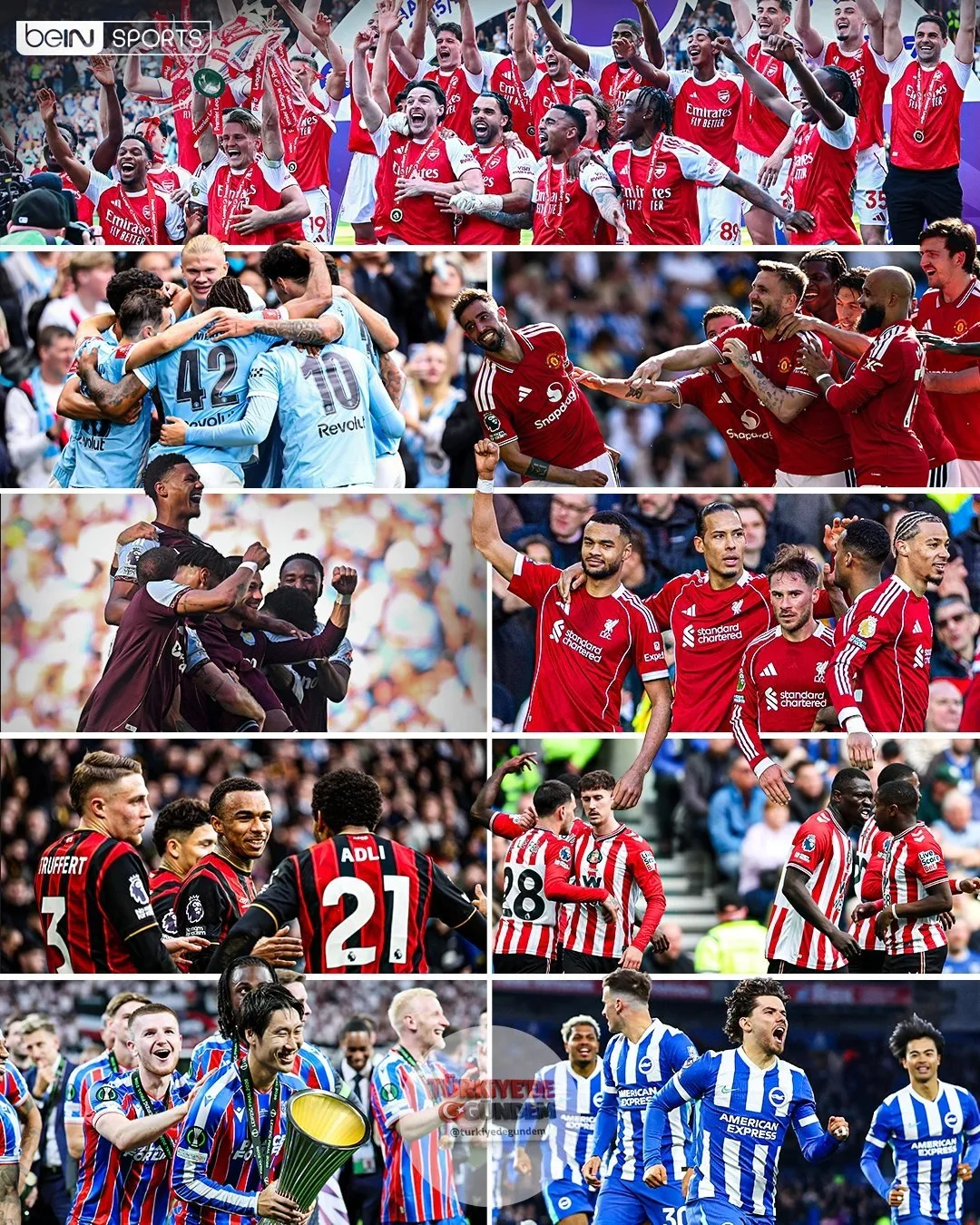 Premier League, gelecek sezon Avrupa kupalarında 9 takımla mücadele ederek katılım rekoru kıracak!