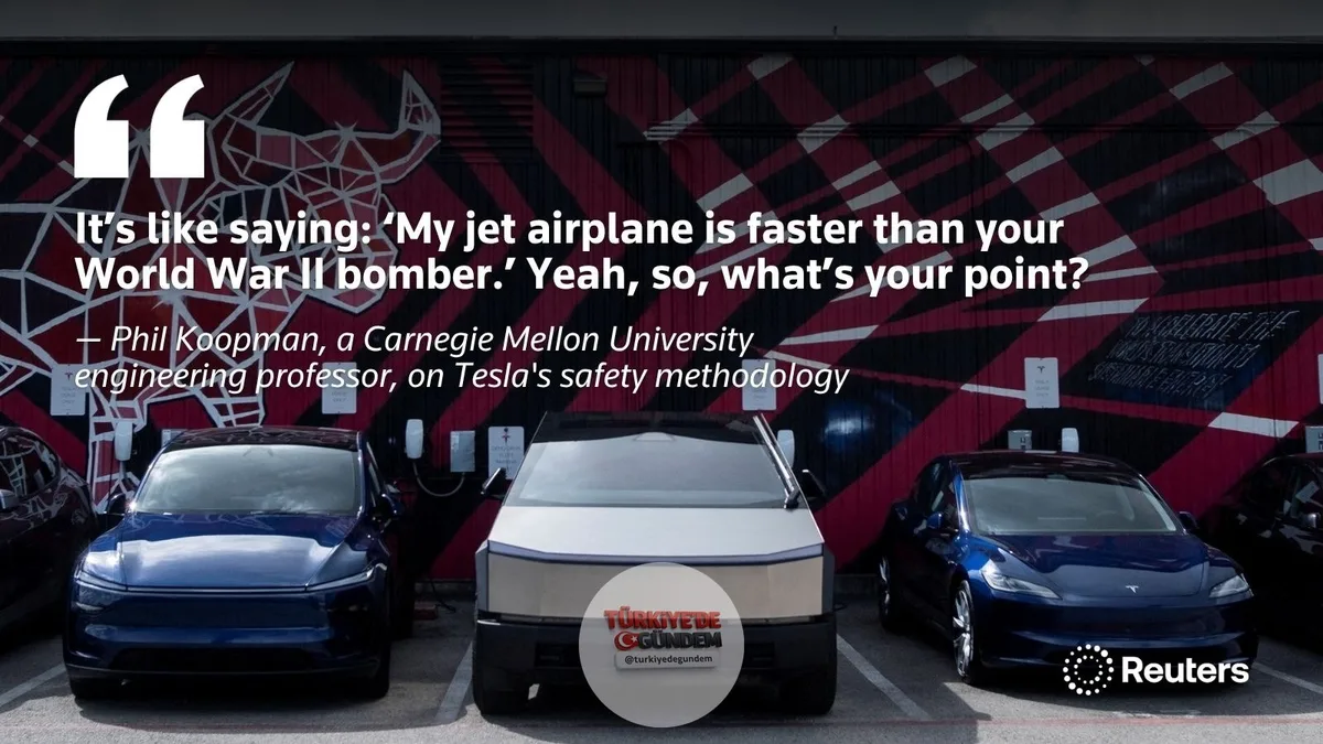 Tesla, "Tam Otonom Sürüş" sistemini kullanan araçların kaza oranlarını, çok daha hafif kazaları içeren federal bir veri setiyle kıyaslıyor. Trafik güvenliği araştırmacıları, Reuters'a yaptıkları açıklamada bu durumun sonuçları çarpıttığını belirtti.