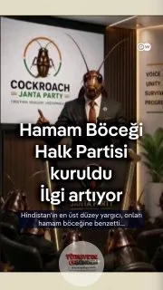 Hindistan Yüksek Mahkemesi Başkanı gençlere "hamam böceği" dedi. Gençlerin yanıtı ise "Hamam Böceği Halk Partisi"ni kurmak oldu. Parti, sadece bir hafta içinde Instagram'da 22 milyon takipçiye ulaştı. Başbakan Modi'nin partisinin ise 9 milyon takipçi