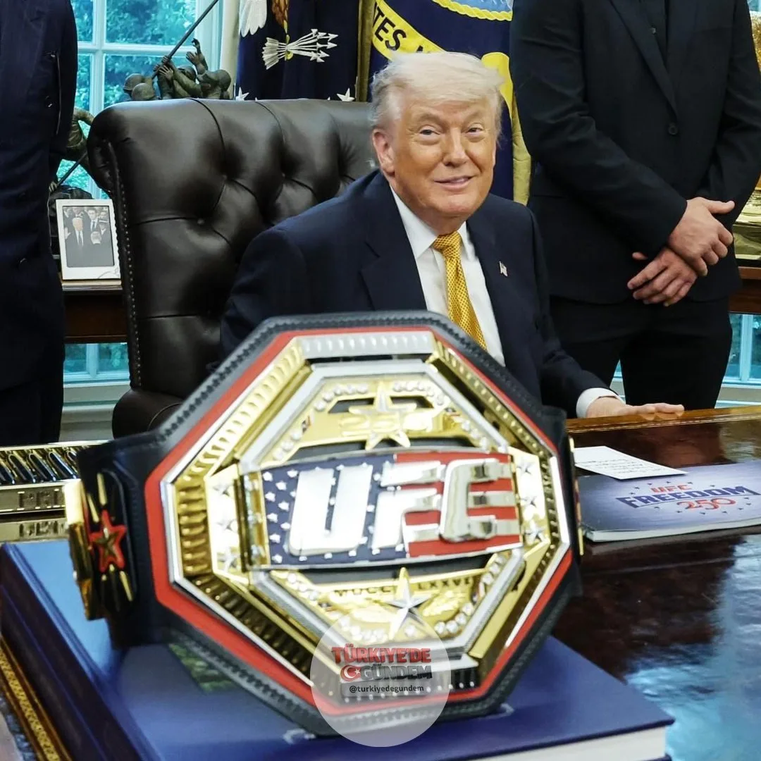 Beyaz Saray'da düzenlenecek UFC etkinliği için yapılan hazırlıklar kameralara yansıdı.