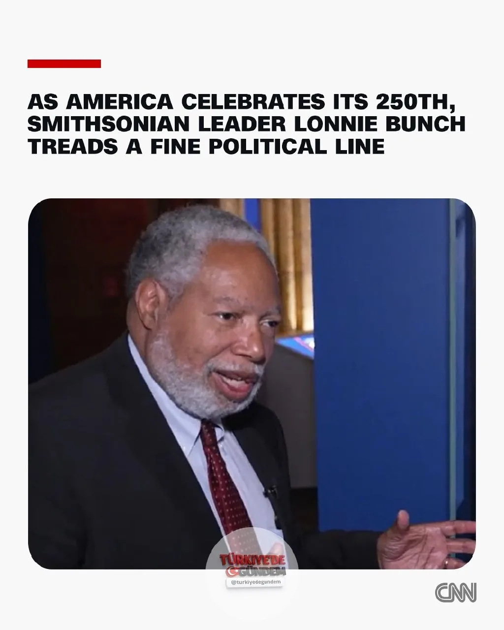 Köklü Smithsonian Enstitüsü'nün başkanı Lonnie Bunch III, nadir verdiği bir röportajda, kurumun Beyaz Saray'ın inceleme talepleri doğrultusunda "istenen her şeyi vermesine" rağmen özerkliğini koruduğunu vurguladı.