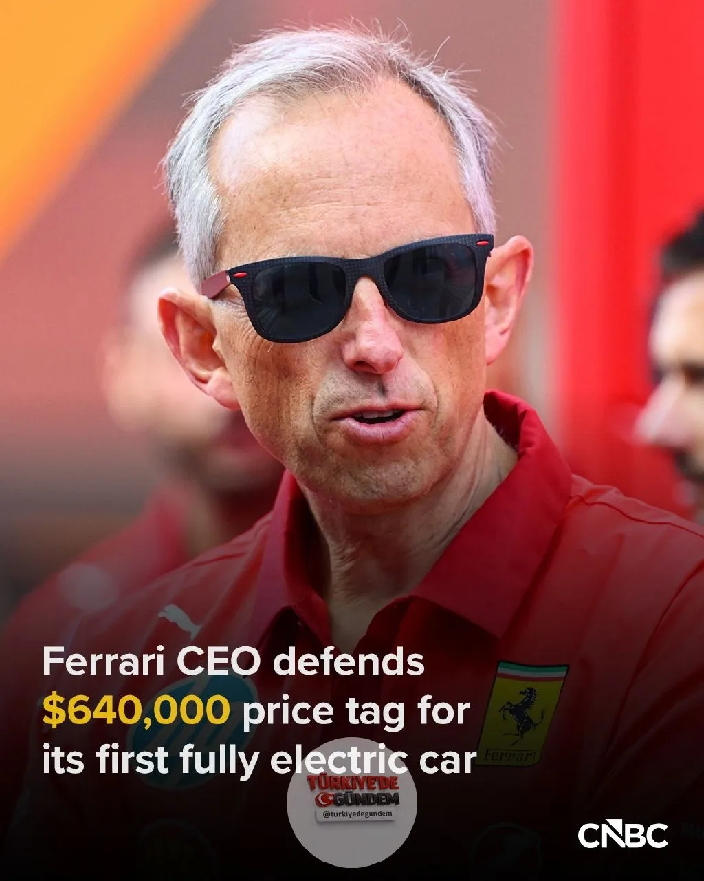 Ferrari CEO'su Benedetto Vigna, Perşembe günü yaptığı açıklamada, lüks otomobil üreticisinin ilk tam elektrikli aracına biçilen 550 bin euroluk (yaklaşık 640 bin dolar) fiyat etiketini savundu. Vigna, yeni modele, aralarında süper zengin yeni müşteri