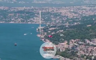 HÜRJET, İstanbul Boğazı üzerinde uçuş gerçekleştirdi.