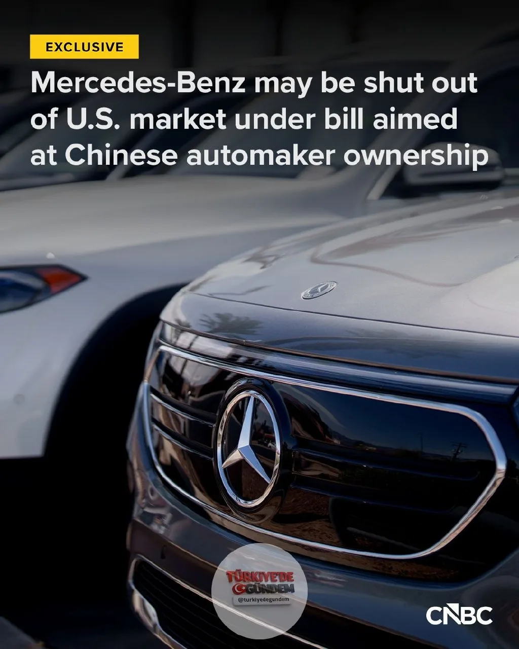 Mercedes-Benz, Kongre'de görüşülmekte olan yeni bir yasa tasarısı nedeniyle ABD otomobil pazarından men edilme riskiyle karşı karşıya. Çin'in ABD otomotiv sektöründeki etkisini sınırlamayı amaçlayan iki partili yeni yasa tasarısı, gerekli değişiklikl