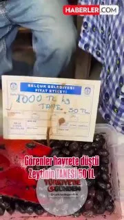 İzmir'de bir satıcıya, zeytinin tanesini 50 liradan, kilogramını ise 1.000 liradan sattığı gerekçesiyle Ticaret Bakanlığı tarafından idari para cezası uygulandı.