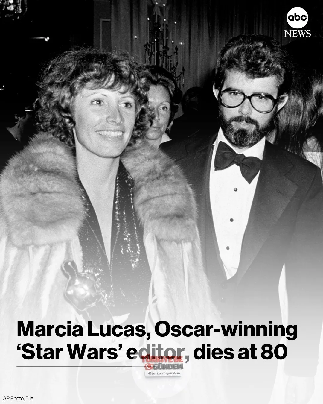 1977 yapımı orijinal "Yıldız Savaşları" (Star Wars) filminin kurgusuyla Oscar kazanan ve sinemanın Yeni Hollywood döneminde kurgu çalışmalarıyla büyük iz bırakan kadınlar arasında yer alan Marcia Lucas, 80 yaşında hayatını kaybetti. Ölüm haberi, aile