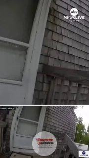 Yeni görüntüler, Cape Cod'da alevler içindeki bir eve giren iki polis memurunun Scooby adlı köpeği kurtarma anlarını gözler önüne serdi.