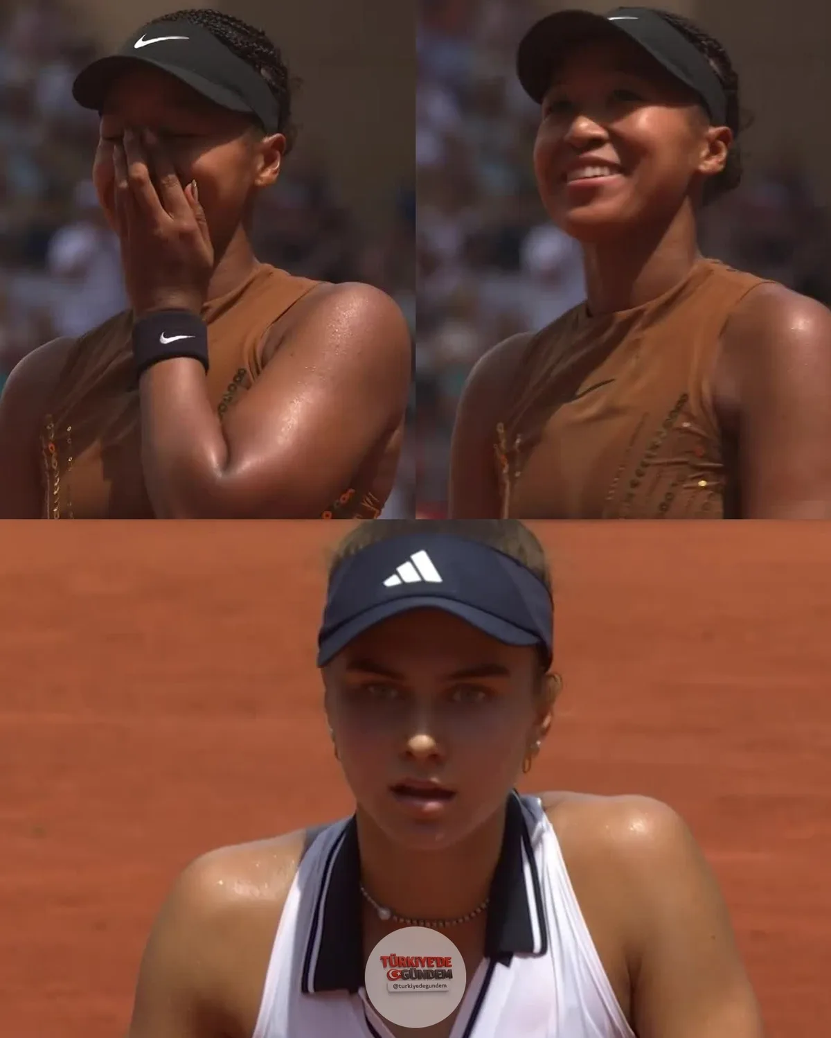 16 numaralı seribaşı Naomi Osaka, Roland-Garros'ta ilk kez dördüncü tura yükseldi. 17 numaralı seribaşı Iva Jovic ile oynanan maç büyük bir mücadeleye sahne oldu.