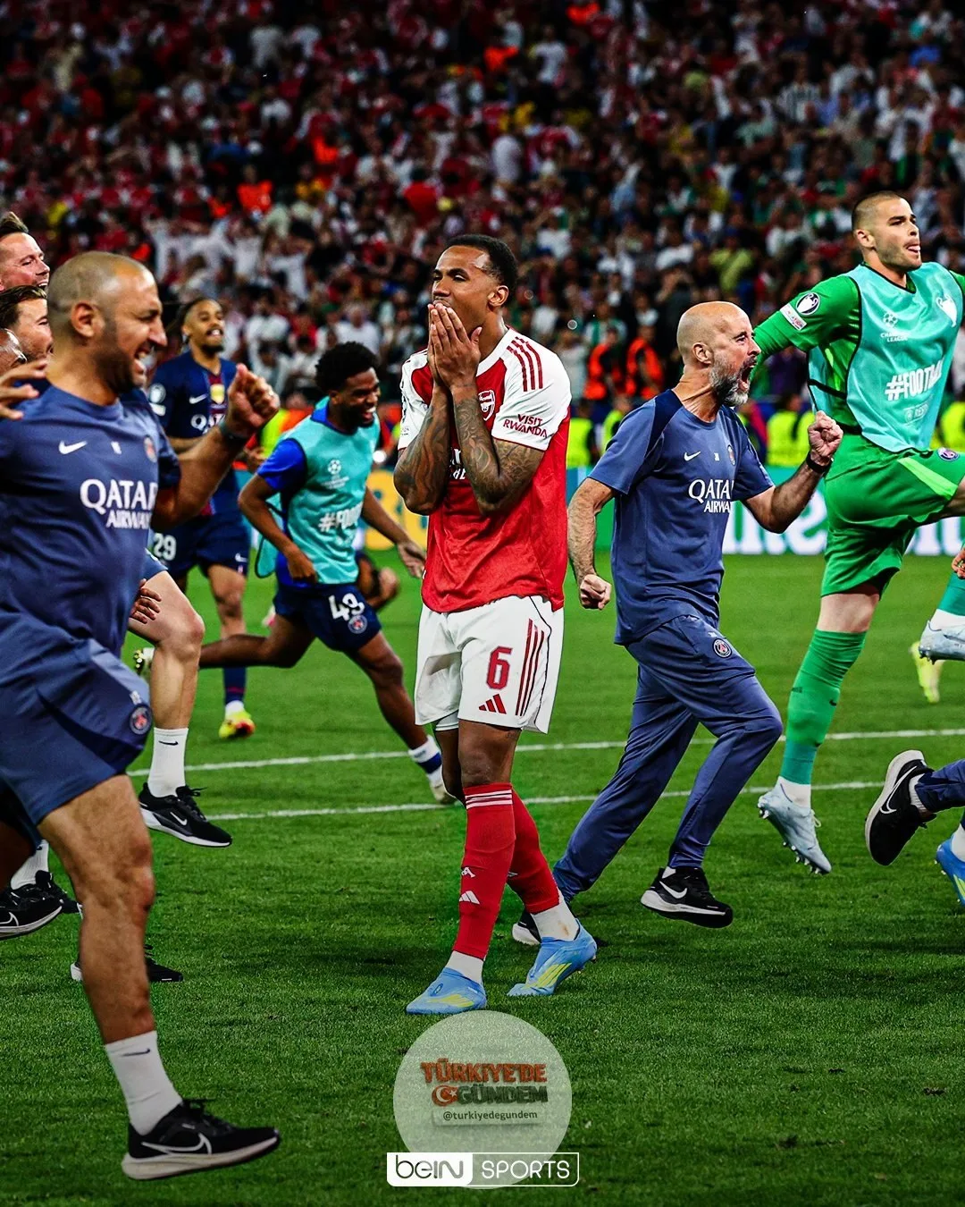 Marquinhos'un kutlamalara katılmadan önce Gabriel'i teselli ettiği o anlar...