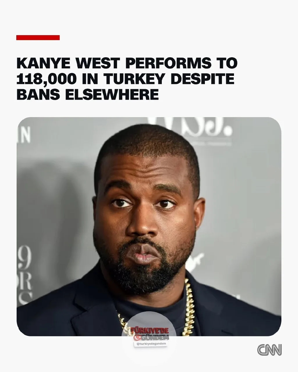 Geçmişteki antisemitik söylemleri nedeniyle birçok ülkede sahne alması yasaklanan Ye, bilinen adıyla Kanye West, Cumartesi gecesi İstanbul'da verdiği konserde 100 binden fazla hayranını ağırladı.