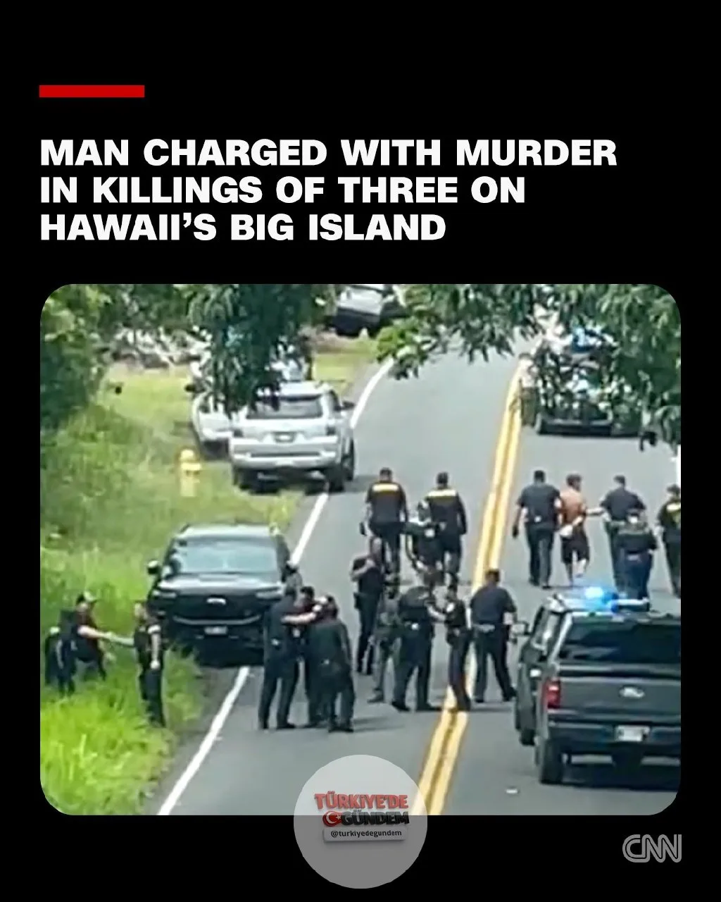 Hawaii yetkilileri, ücra bir bölgede üç kişinin öldürülmesiyle ilgili olarak 36 yaşındaki bir adamı cinayetle suçladı.